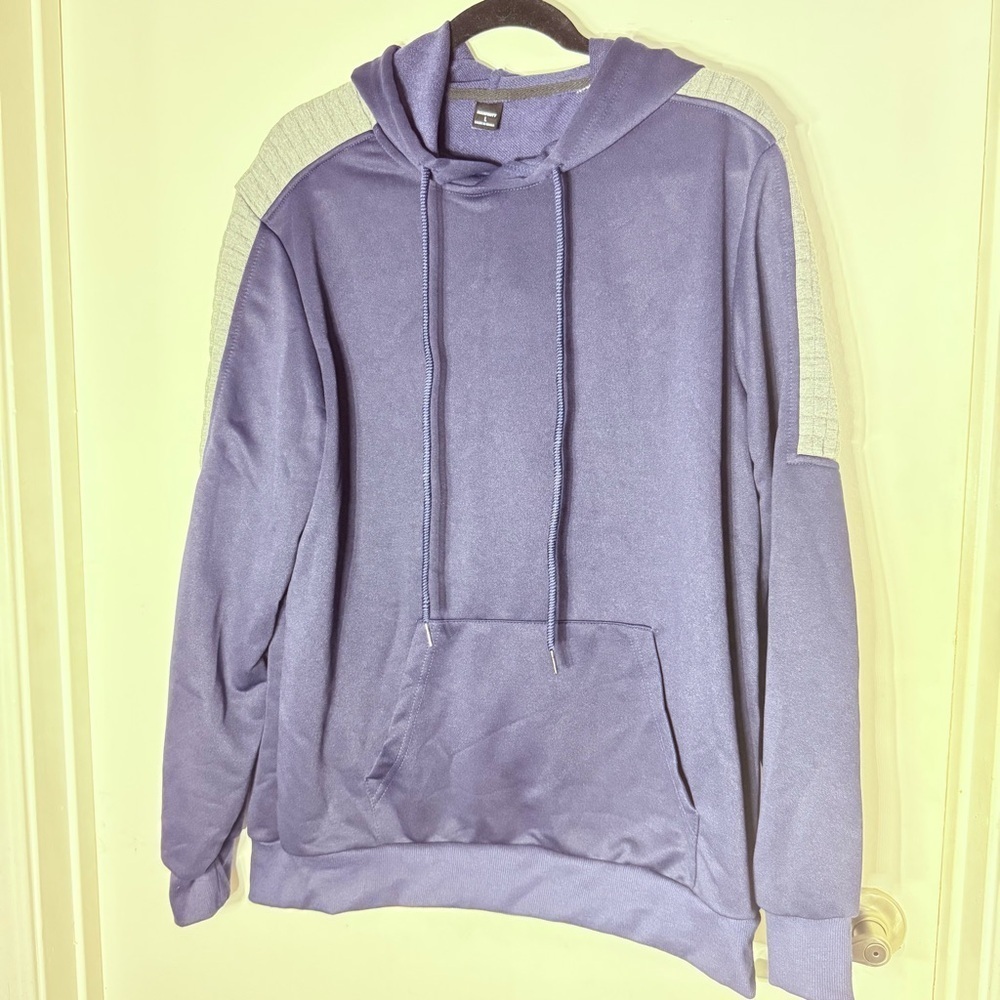 Manfinity Navy Blue Pullover Sweatshirt Size L – New Without Tags - Picture 2 of 9